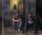 Meaghan Rath, Sam Huntington, Sam Witwer in BEING HUMAN - Season 1 - "There Goes the Neighborhood Pt.1" | ©2011 Syfy