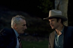 Matt Craven and Timothy Olyphant in JUSTIFIED - Season 2 | ©2011 FX