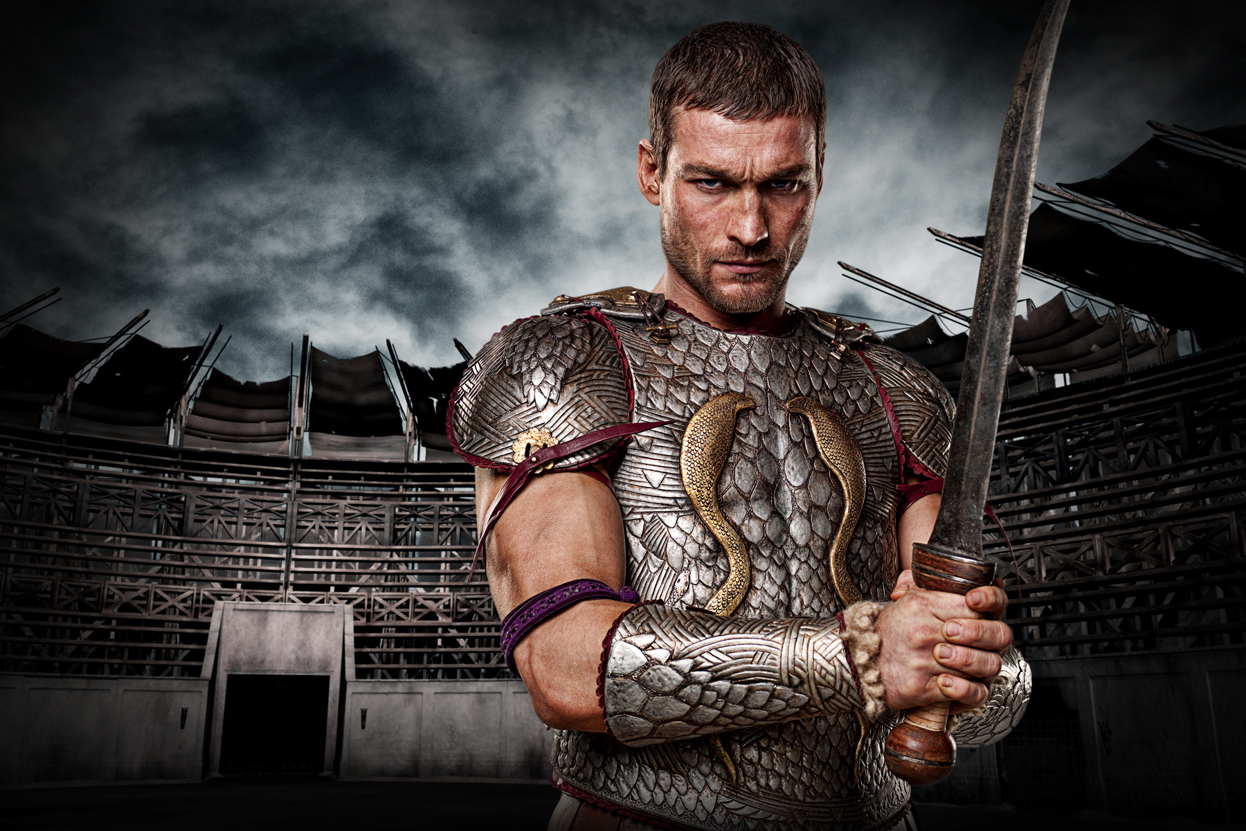 Andy Whitfield In SPARTACUS BLOOD AND SAND Mission 2010 Starz Assignment X Assignment X