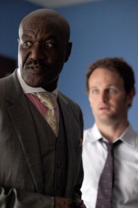 Delroy Lindo and Jason Clarke in THE CHICAGO CODE - Season 1 - "Hog Butcher" | ©2011 Fox/Jeffrey Garland
