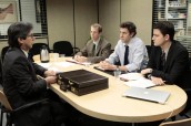 Ray Romano, Paul Lieberstein, John Krasinski and Zach Woods in THE OFFICE - Season 7 - "Search Committee" | ©2011 NBC/Chris Haston