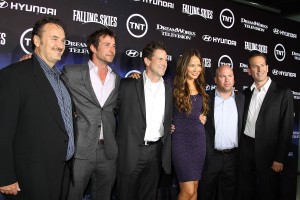 Greg Beeman, Noah Wyle, Michael Wright, Moon Bloodgood, Justin Falvery and Darryl Frank at the premiere screening of TNT's FALLING SKIES | ©2011 Sue Schneider