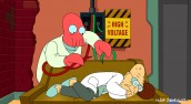 Dr. Zoidberg and the Professor in FUTURAMA - Season 6B - "Tip of the Zoidberg" | Futurama TM and ©2011 Twentieth Century Fox Film Corp. All Rights Reserved