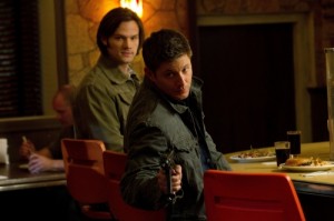 Jared Padalecki and Jensen Ackles in SUPERNATURAL - Season 7 - "Slash Fiction" | ©2011 The CW/Jack Rowand
