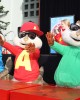 Simon, Alvin and Theodore show paws at the ALVIN AND THE CHIPMUNKS HAND & FOOTPRINT CEREMONY | ©2011 Sue Schneider