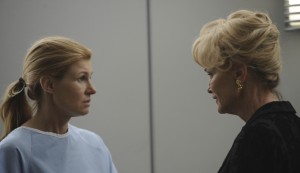 Connie Britton and Jessica Lange in AMERICAN HORROR STORY - Season 1 - "Spooky Little Girl" | ©2011 FX/Michael Becker