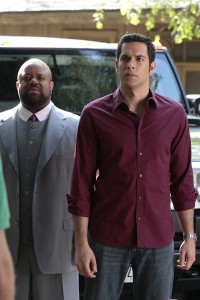 Mark Christopher Lawrence and Zachary Levi in CHUCK - Season 4 - "Vs. Agent X" | ©2011 NBC/Chris Haston