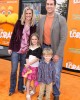Rob Riggle, wife Tiffany, daughter Abby and son George at the World Premiere of DR. SEUSS' THE LORAX | ©2012 Sue Schneider