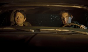 Misha Collins and Jensen Ackles in SUPERNATURAL - Season 7 - "The Born-Again Identity" | ©2012 The CW/Ed Araquel