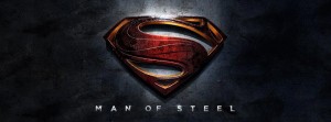 MAN OF STEEL banner logo | ©2012 Warner Bros.