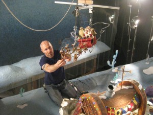 Behind the scenes of the making of the stop-motion IT'S A SPONGEBOB CHRISTMAS | ©2012 Nickelodeon