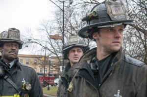Eamonn Walker, Taylor Kinney and Jesse Spencer in CHICAGO FIRE - Season 1 - "Viral" | ©2013 NBC/Matt Dinerstein