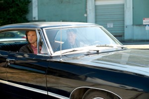 Jared Padalecki and Jensen Ackles in SUPERNATURAL - Season 9 - "I'm No Angel" | ©2013 The CW/Diyah Pera