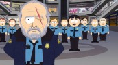 Randy Marsh and the security guards in SOUTH PARK - Season 17 - "Black Friday" | ©2013 Comedy Central