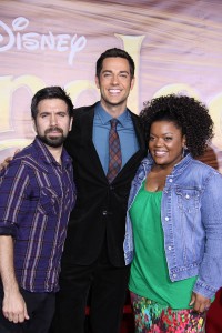 Joshua Gomez, Zachary Levi and Yvette Nicole Brown at the World Premiere of TANGLED