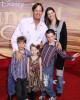 Kevin Sorbo and family at the World Premiere of TANGLED