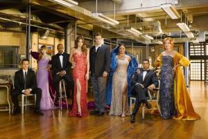 Seamus Dever, Molly Quinn, Ruben Santiago-Hudson, Stana Katic, Nathan Fillion, Tamala Jones, Jon Huertas, Susan Sullivan in CASTLE - Season 3 | ©2010 ABC/Bob D'Amico