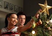 Naya Rivera and Cory Monteith in GLEE - Season 2 - "A Very Glee Christmas" | ©2010 Fox/Justin Lubin