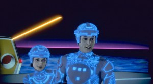 Cindy Morgan and Bruce Boxleitner in TRON | ©1982 Disney Enterprises Inc.