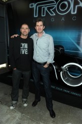 TRON: LEGACY vehicle designer Daniel Simon and director Joseph Kosinski |©2010 Disney Enterprises