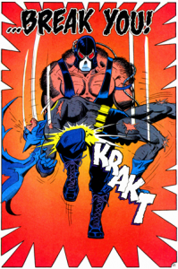 Bane breaks the Bat! | ©2011 DC Comics.