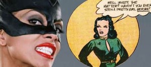 Two Catwomen face off. | ©2011 Warner Bros. & DC Comics.