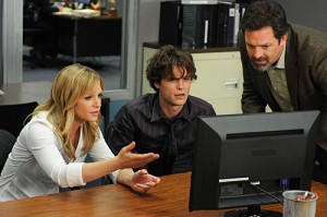 A.J. Cook and Matthew Gray Gubler in CRIMINAL MINDS - Season Six - "Devil's Night" | ©2010 CBS