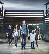 Landon Liboiron, Shelley Conn, Jason O'Mara, Alana Mansour and Naomi Scott in a TERRA NOVA - Season One | ©2011 Fox