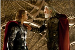 Chris Hemsworth and Anthony Hopkins in THOR | &Copy2011 Marvel/Paramount