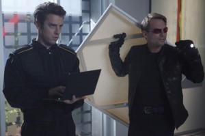 Bret Harrison and Christian Slater in BREAKING IN - Season 1 - "White on White" | ©2011 Fox/Jordin Althaus