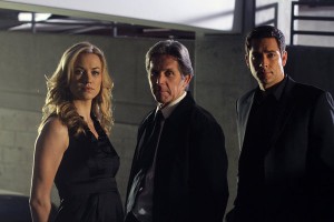 Yvonne Strahovski, Gary Cole and Zachary Levi in CHUCK - Season 4 - "Vs. The Wedding Planner" | ©2011 NBC/Mike Ansell