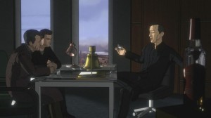 Bell talks to Walter and Peter in FRINGE - Season 3 - "Lysergic Acid Diethylamide" | ©2011 Fox/