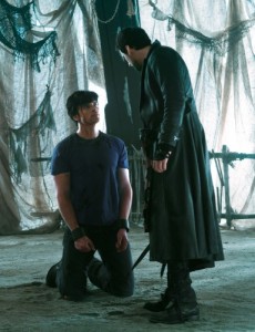 Tom Welling and Callum Blue in SMALLVILLE - Season 10 - "Dominion" | ©2011 The CW/Jack Rowand