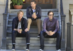 Nelson Franklin, David Denman and Kris Marshall in TRAFFIC LIGHT - Season 1- "Help Wanted" | ©2011 Fox/Carin Baer