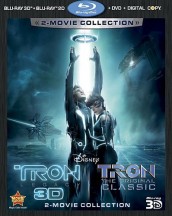 TRON: LEGACY and TRON: THE ORIGINAL CLASSIC - 5 disc Blu-ray and DVD set | ©2011 Walt Disney Home Entertainment