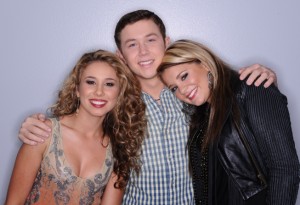 AMERICAN IDOL: The Final Three: L-R: Haley Reinhart, Scotty McCreery and Lauren Alaina | | ©2011 Fox/Michael Becker