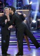 Maksim Chmerkovskiy gives host Tom Bergeron some love on DANCING WITH THE STARS - Week 9 - "Semi-Finals" | ©2011 ABC/Adam Taylor