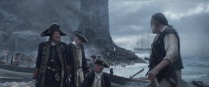 Geoffrey Rush, Damian O'Hare, Greg Ellis and Kevin R. McNally in PIRATES OF THE CARIBBEAN: ON STRANGER TIDES | ©2011 Disney Enterprises