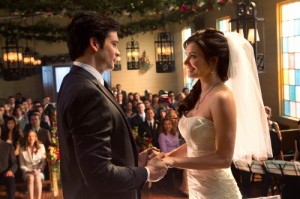 Tom Welling and Erica Durance in SMALLVILLE - Season 10 - "Finale Pt. 1 & 2" | ©2011 The CW/Jack Rowand