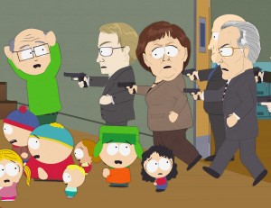 The Germans get angry in SOUTH PARK - Season 15 - "Funnybot" | ©2011 Comedy Central