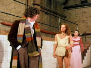 Tom Baker, Louise Jameson and Hilary Ryan in DOCTOR WHO - Season Fifteen - "The Invasion of Time" | ©1978 BBC