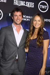 Noah Wyle and Moon Bloodgood at the premiere screening of TNT's FALLING SKIES | ©2011 Sue Schneider
