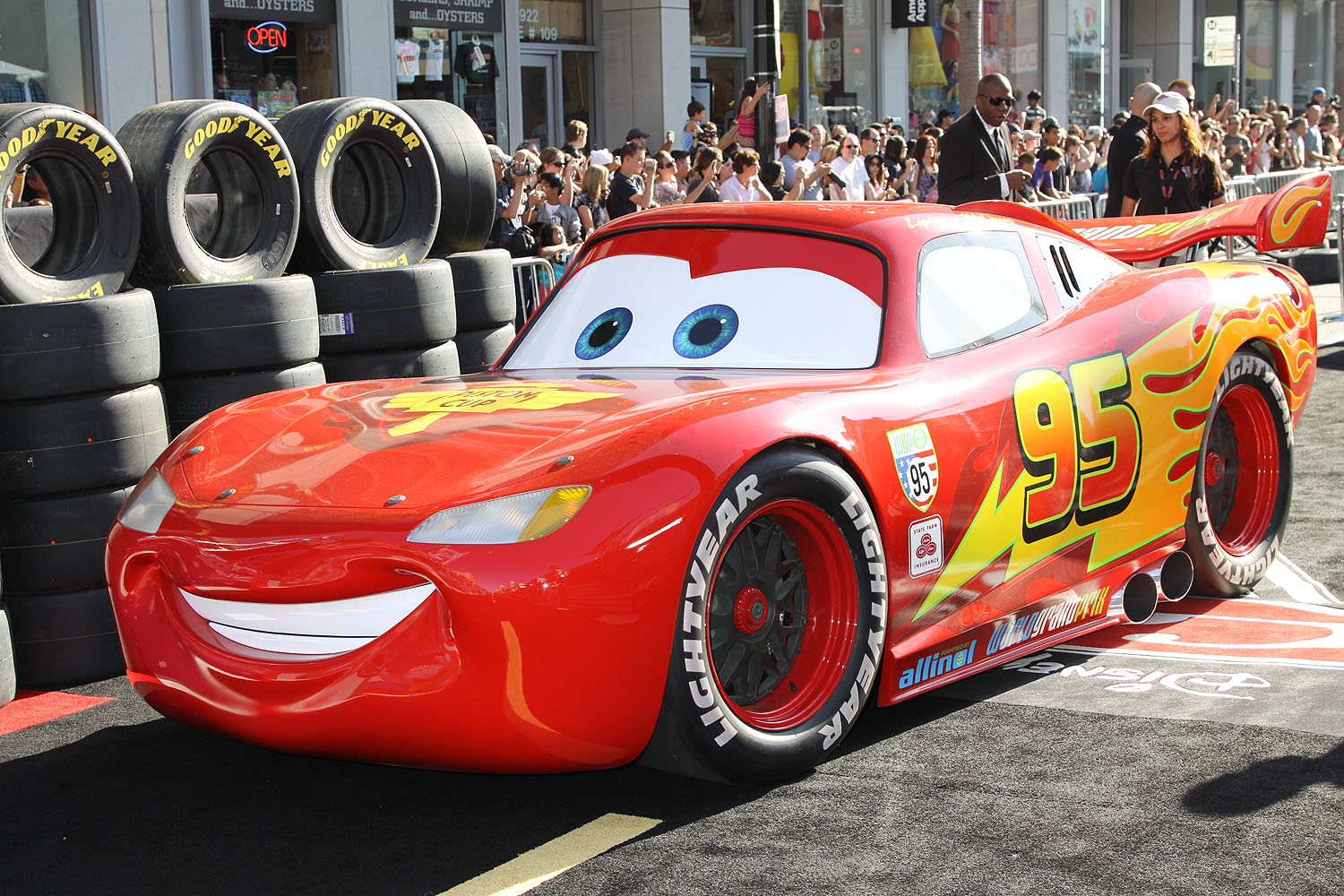 Lightning McQueen at the World Premiere of CARS 2 © 2011 Sue Schneider.