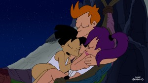 Amy, Fry and Leela in FUTURAMA - Season 6B - "Neutopia" | Futurama TM and ©2011 Twentieth Century Fox Film Corp. All Rights Reserved