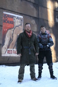 Robert Patrick and Brian J. Smith in RED FACTION: ORIGINS | ©2011 Syfy