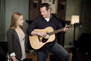 Cassi Thompson and Jack Coleman in the Hallmark movie ROCK THE HOUSE | ©2011 Hallmark Channel