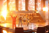Cee Lo Green, Blake Shelton, Christina Aguilera, Adam Levine perform on THE VOICE - Season 1 - "Live Show, Quarter-Finals 1" | ©2011 NBC/Lewis Jacobs