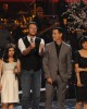 Jared Blake, Xenia, Blake Shelton, Carson Daly, Dia Frampton, Patrick Thomas on THE VOICE - Season 1 - "Live Show, Quarter-Finals 1" | ©2011 NBC/Lewis Jacobs