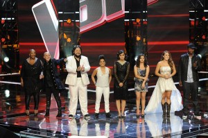 Frenchie Davis, Beverly McClellan, Nakia, Vicci Martinez, Dia Frampton, Xenia, Casey Weston, Javier Colon are the final 8 on THE VOICE - Season 1 - "Semi-Finals" | ©2011 NBC/Lewis Jacobs