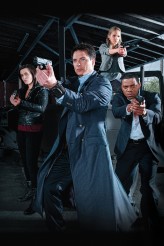 Eve Myles, John Barrowman, Alexa Havins and Mekhi Phifer in TORCHWOOD: MIRACLE DAY - "The New World" | ©2011 BBC Worldwide Limited